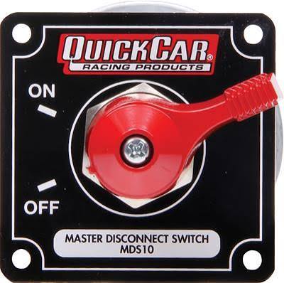 Master Disconnect Switch with Black Plate